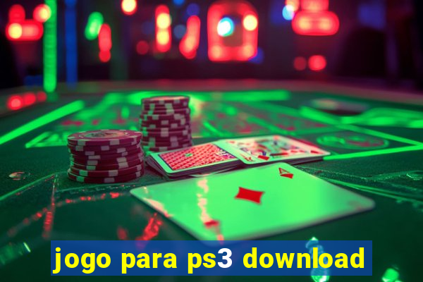 jogo para ps3 download