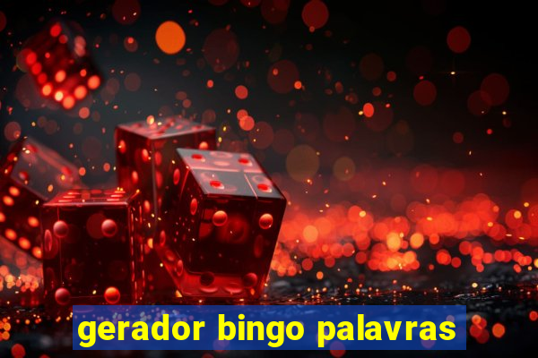 gerador bingo palavras